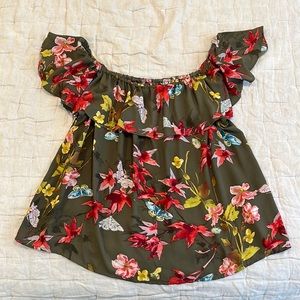 Maeve Floral Top Size M